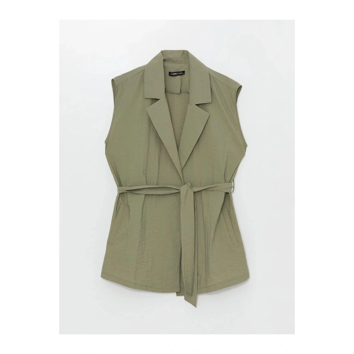 LCWAIKIKI Classic Kadın Kruvaze Yaka Düz Yelek