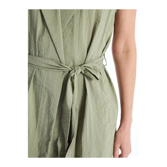 LCWAIKIKI Classic Kadın Kruvaze Yaka Düz Yelek