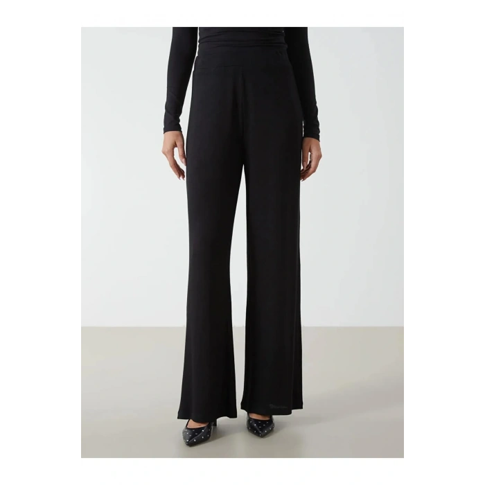 LCWAIKIKI Classic Siyah Beli Lastikli Kadın Eşofman Altı