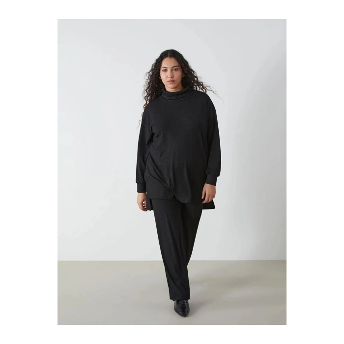 LCWAIKIKI Classic Siyah Beli Lastikli Kadın Eşofman Altı