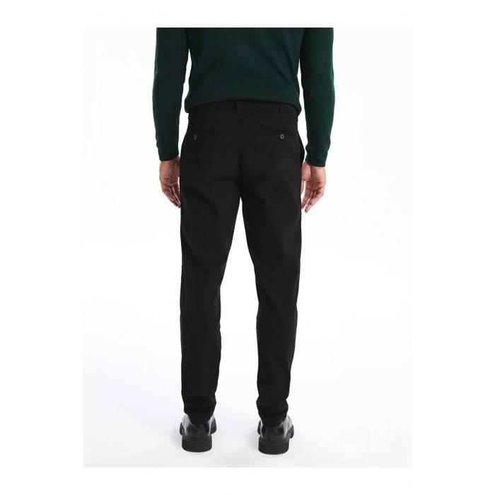 LCWAIKIKI Classic Siyah Dar Kalıp Erkek Chino Pantolon