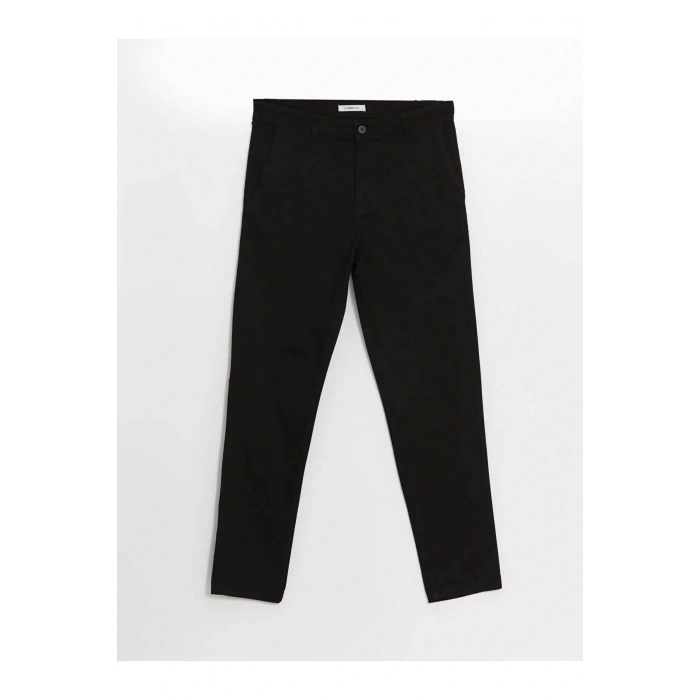 LCWAIKIKI Classic Siyah Dar Kalıp Erkek Chino Pantolon