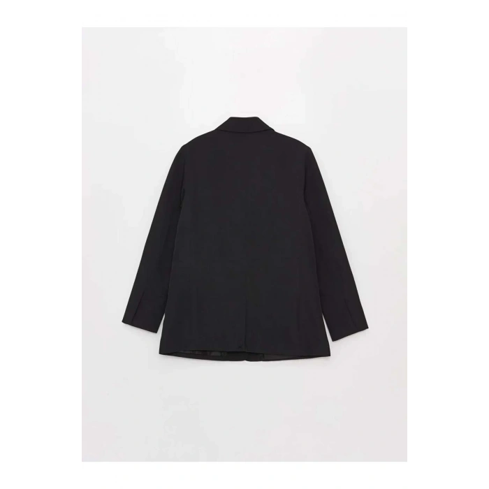 LCWAIKIKI Classic Siyah Krep Kadın Blazer Ceket