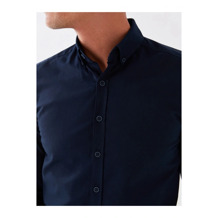 LCWAIKIKI Classic Slim Fit Uzun Kollu Oxford Erkek Gömlek