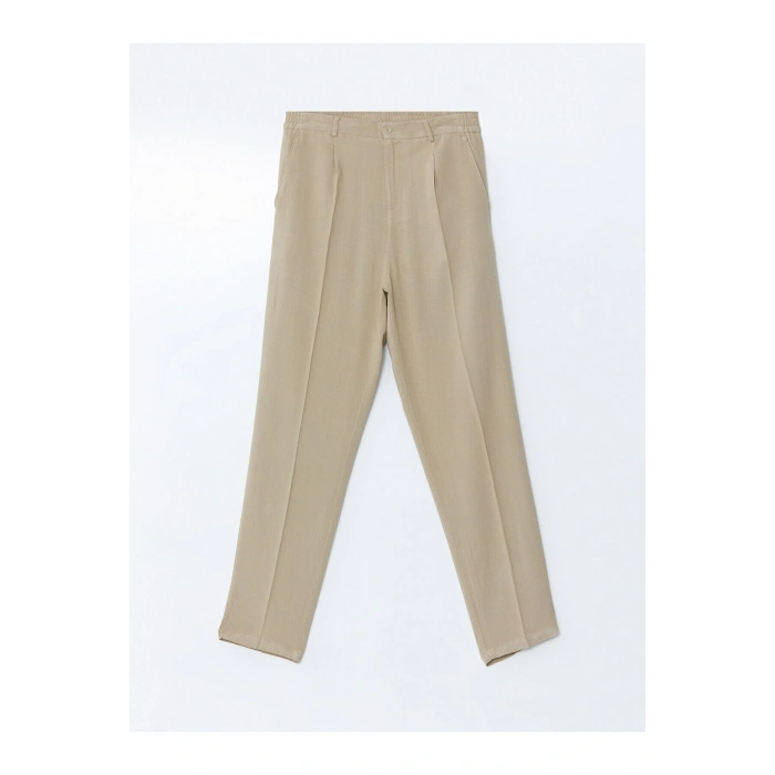 LCWAIKIKI Classic Standart Kalıp Keten Karışımlı Erkek Chino Pantolon