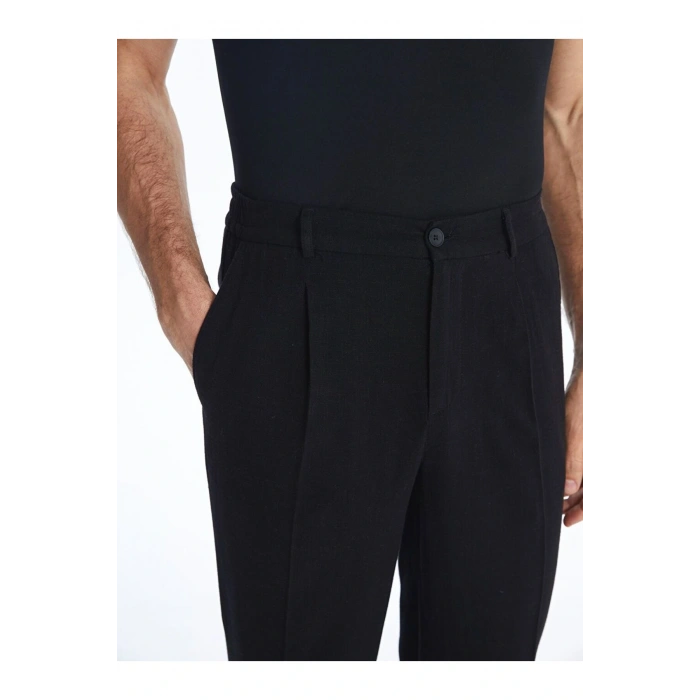 LCWAIKIKI Classic Standart Kalıp Keten Karışımlı Erkek Chino Pantolon