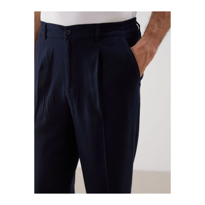 LCWAIKIKI Classic Standart Kalıp Keten Karışımlı Erkek Chino Pantolon