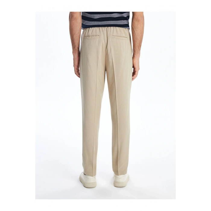 LCWAIKIKI Classic Standart Kalıp Keten Karışımlı Erkek Chino Pantolon