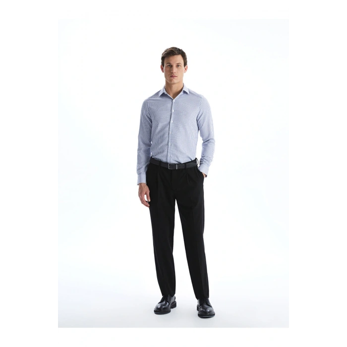 LCWAIKIKI Formal Slim Fit Uzun Kollu Çizgili Erkek Gömlek