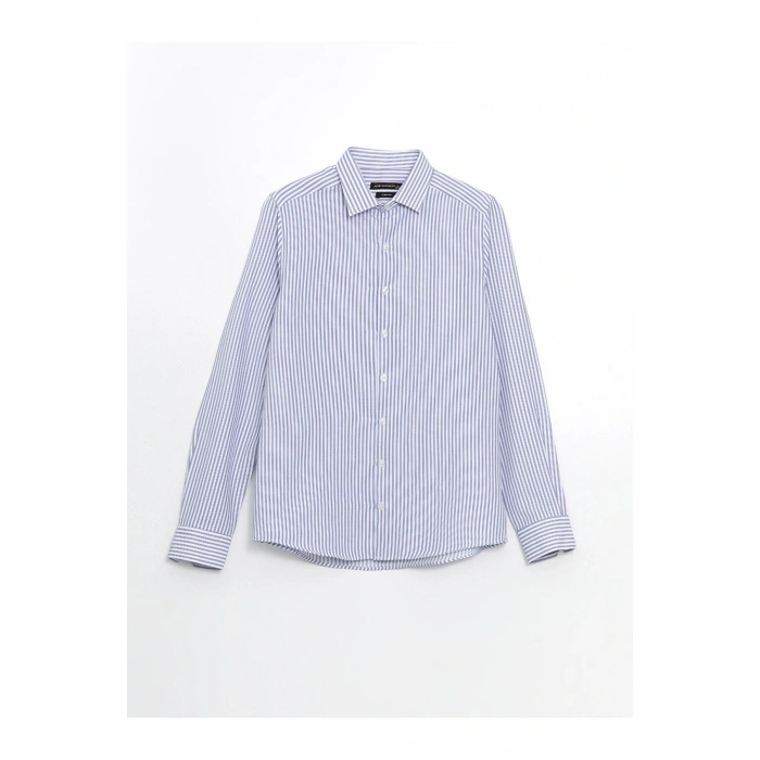 LCWAIKIKI Formal Slim Fit Uzun Kollu Çizgili Erkek Gömlek