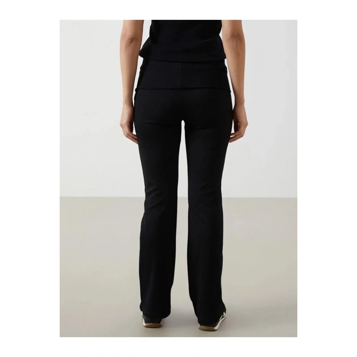 LCWAIKIKI Maternity Siyah Karın Panelli İspanyol Paça Hamile Tayt Pantolon