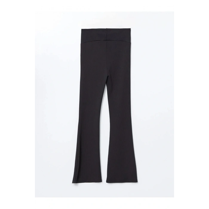 LCWAIKIKI Maternity Siyah Karın Panelli İspanyol Paça Hamile Tayt Pantolon