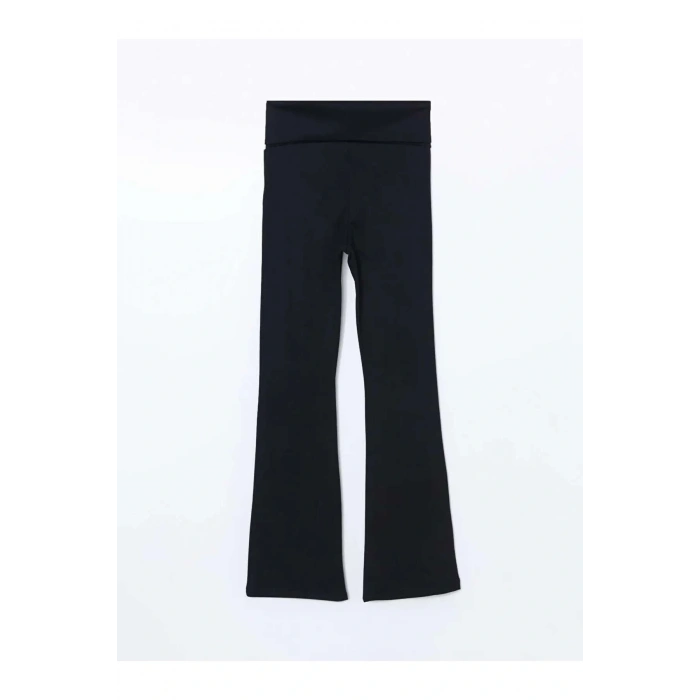 LCWAIKIKI Maternity Siyah Karın Panelli İspanyol Paça Hamile Tayt Pantolon