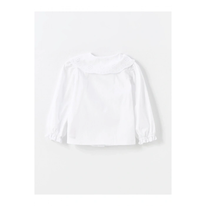 Lcwk Bebe Yaka Uzun Kollu Basic Kız Çocuk Gömlek