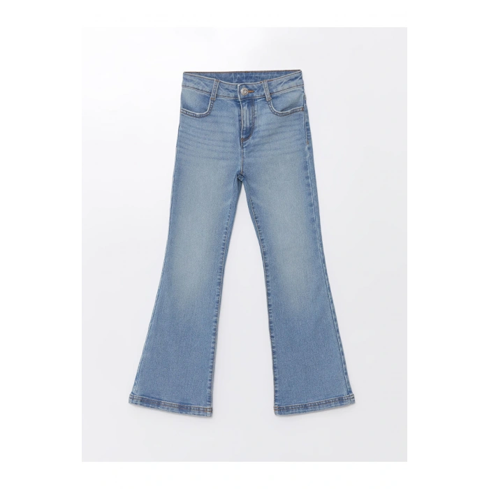 Lcwk Beli Ayarlanabilir Lastikli Kız Çocuk Jean Pantolon