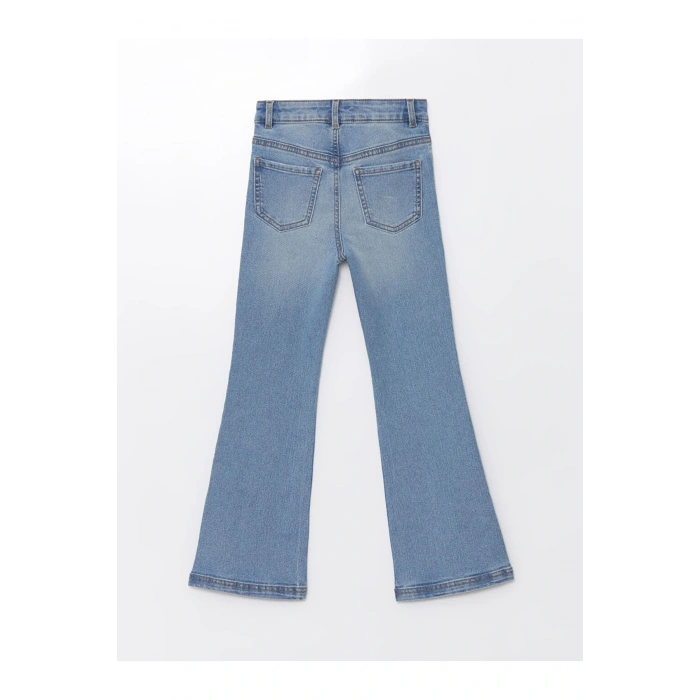 Lcwk Beli Ayarlanabilir Lastikli Kız Çocuk Jean Pantolon