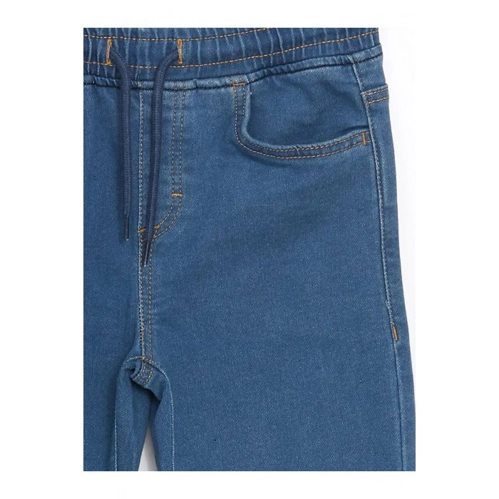 Lcwk Beli Lastikli Slim Fit Erkek Çocuk Jean Pantolon