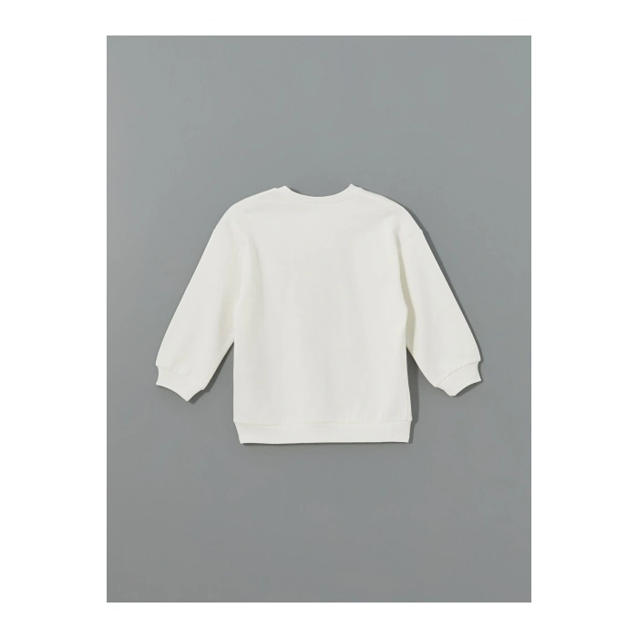 LCWK Bisiklet Yaka Baskılı Erkek Çocuk Sweatshirt