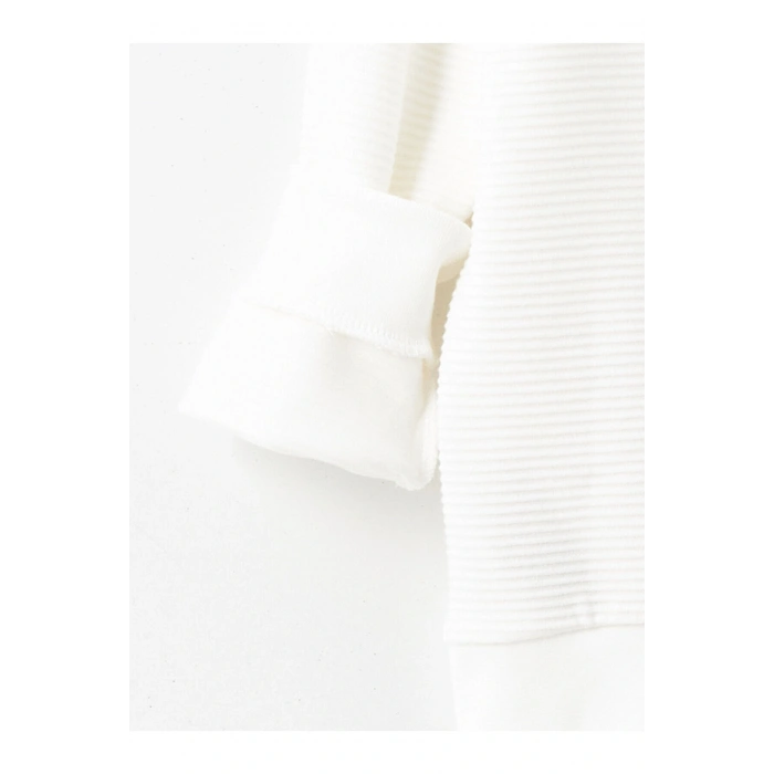 LCWK Bisiklet Yaka Dokulu Erkek Çocuk Sweatshirt