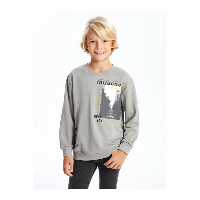 Lcwk Bisiklet Yaka Erkek Çocuk Sweatshirt