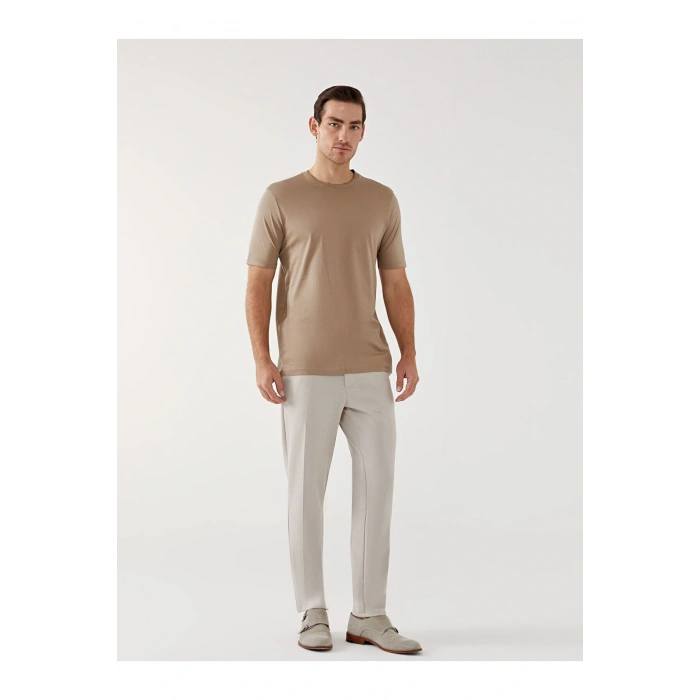 Lcwk Bisiklet Yaka Kısa Kollu Penye Erkek Tişört