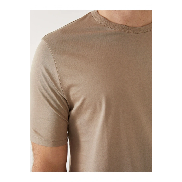 Lcwk Bisiklet Yaka Kısa Kollu Penye Erkek Tişört