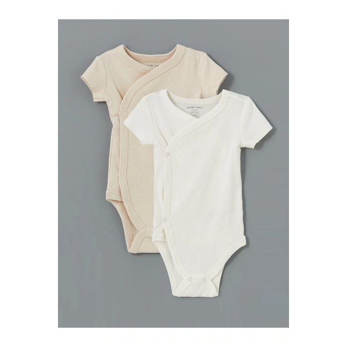 Lcwk Bisiklet Yaka Kız Bebek Çıtçıtlı Body 2li