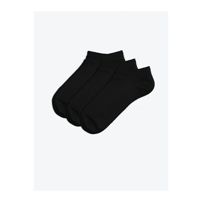 Lcwk Kadın Düz Patik Çorap 3lü Paket