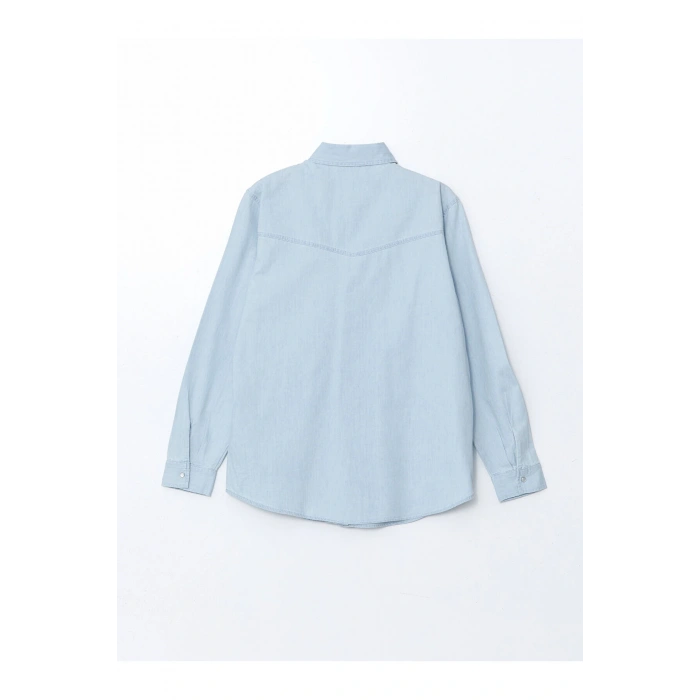 Loose Fit Kadın Jean Gömlek