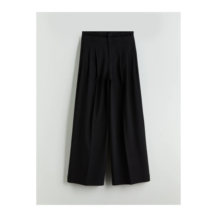 Loose Fit Pileli Kadın Pantolon