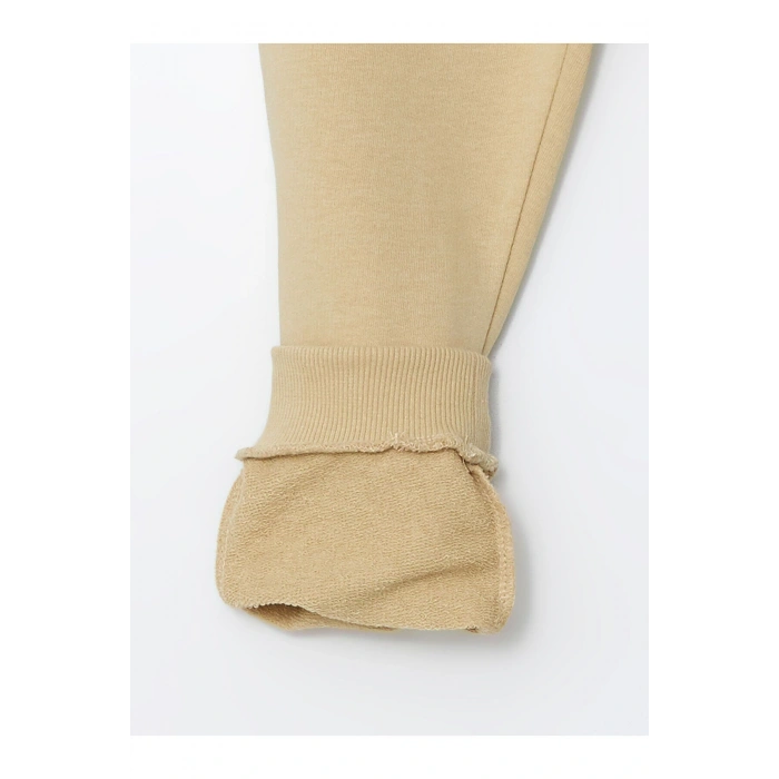 Lw - Beli Lastikli Kalın Nostaljik Maymun Baskılı Erkek Bebek Eşofman Alt