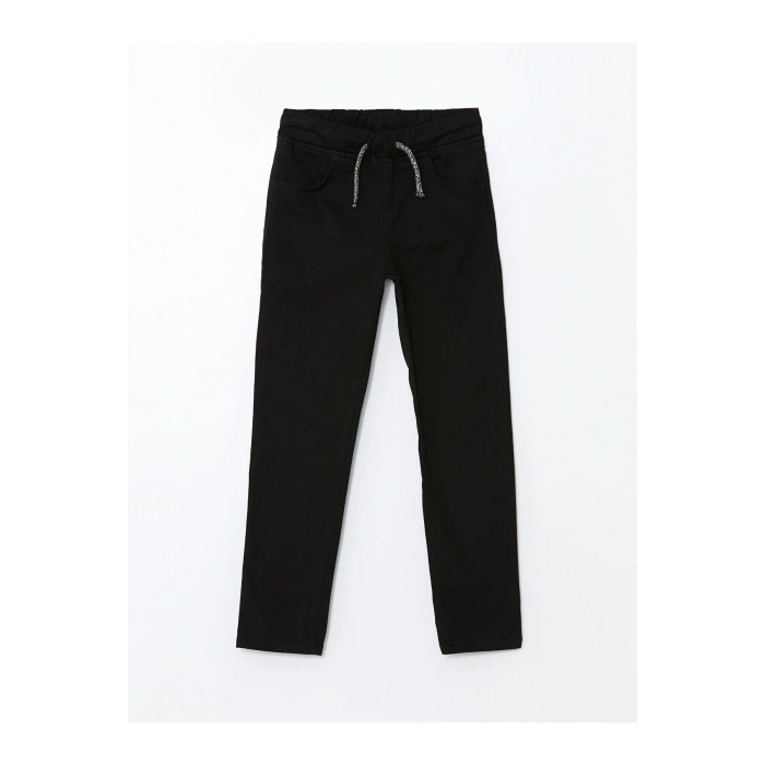 Lw - Beli Lastikli Slim Fit Kız Çocuk Pantolon