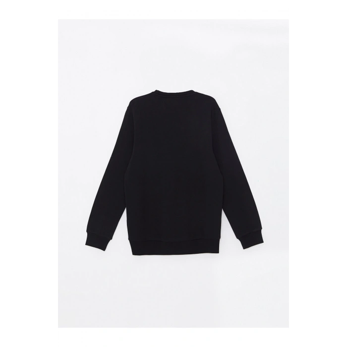 Lw - Bisiklet Yaka Uzun Kollu Baskılı Erkek Sweatshirt