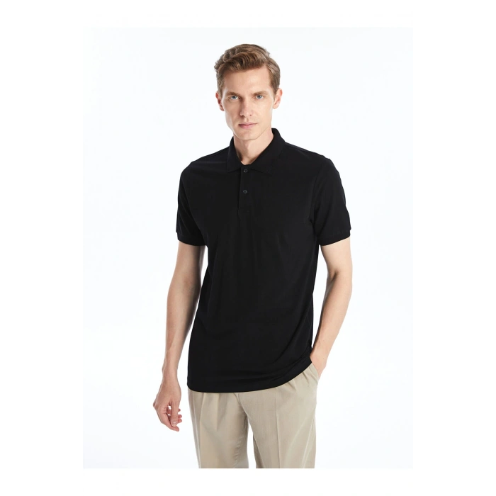 Lw - Polo Yaka Kısa Kollu Pike Erkek Tişört