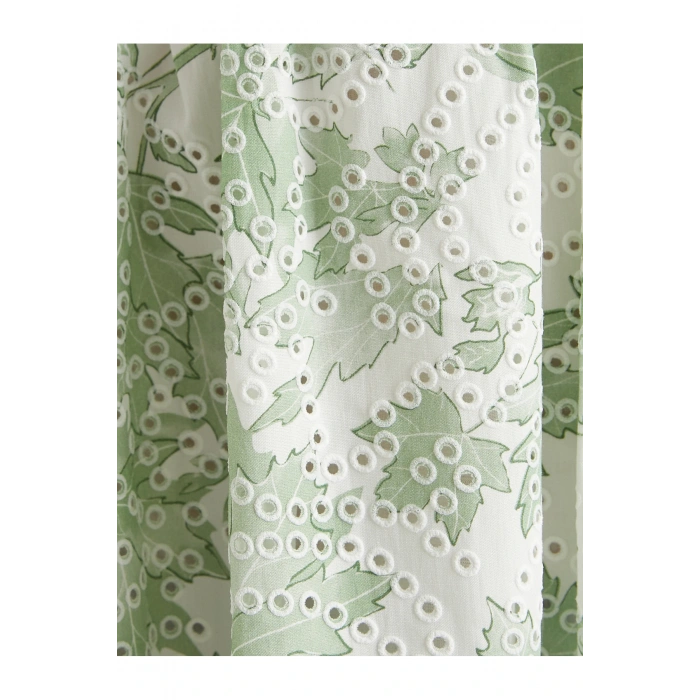 Mini Fisto Elbise Çiçekli İnce Askılı Pamuklu