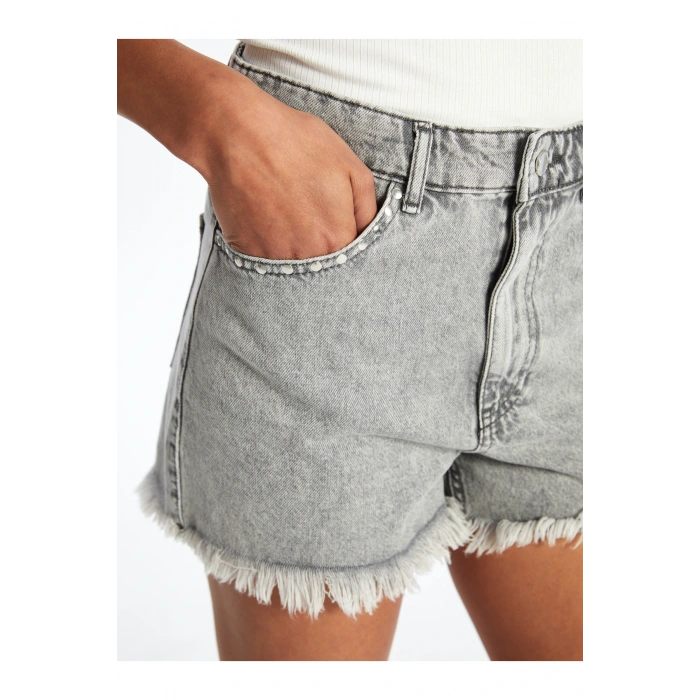 Mom Fit Kadın Jean Şort