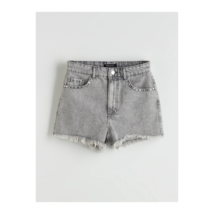 Mom Fit Kadın Jean Şort