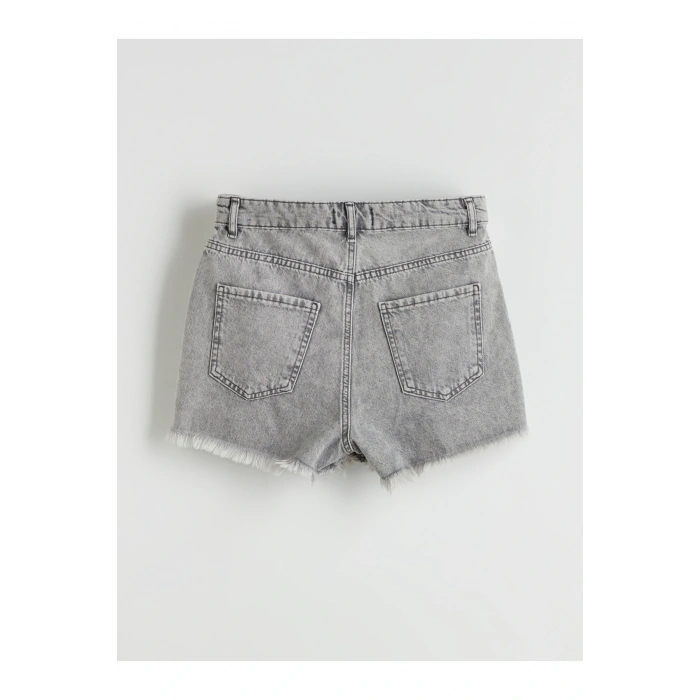 Mom Fit Kadın Jean Şort