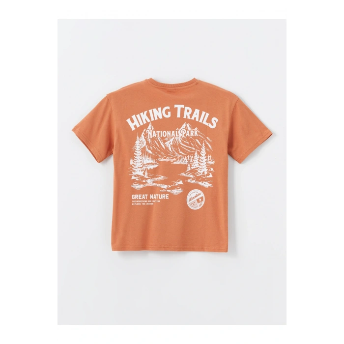 Oversize Bisiklet Yaka Erkek Çocuk Tişört