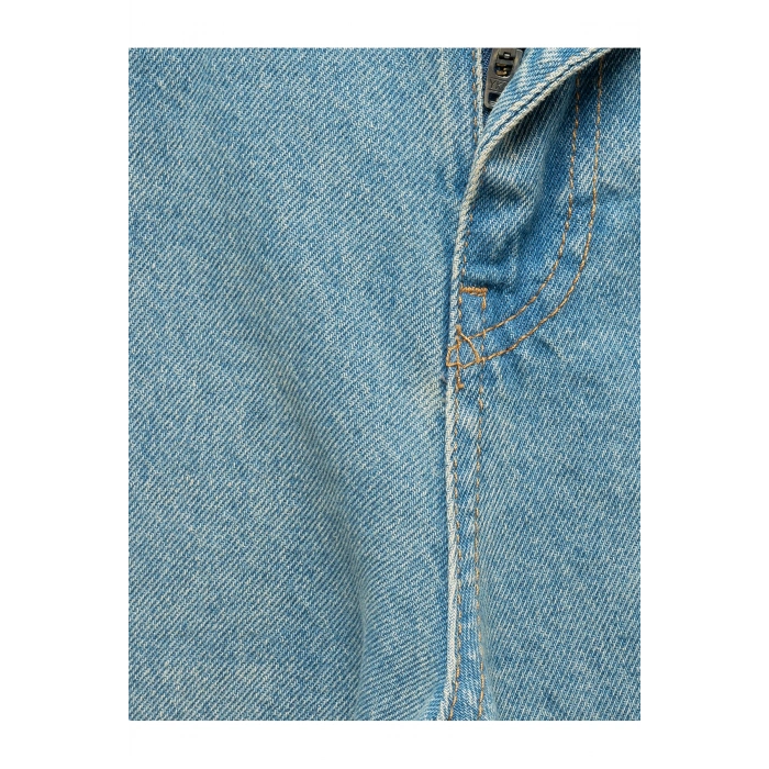 Pamuklu Bol Kesim Cepli Denim Pantolon - Loose Straight Fit Jean