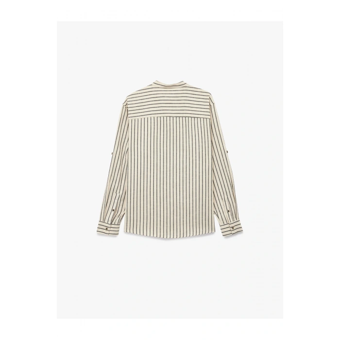 Pamuklu Regular Fit Uzun Kollu Hakim Yaka Gömlek