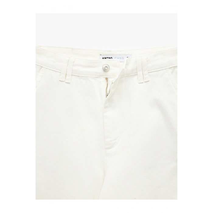 Pamuklu Yüksek Bel Rahat Kesim Balon Fit Pantolon