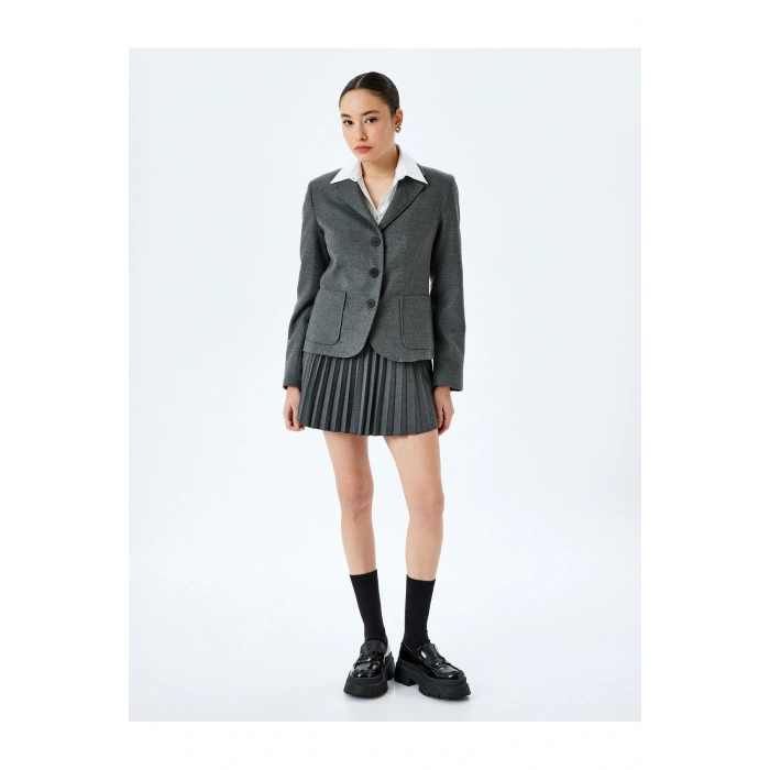 Pileli Basic Mini Etek