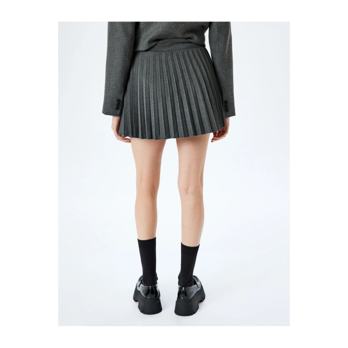 Pileli Basic Mini Etek