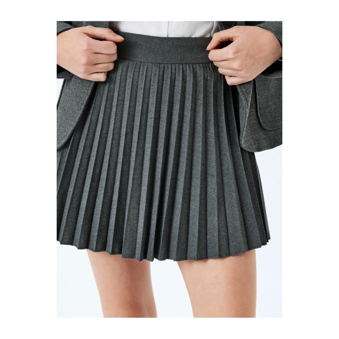 Pileli Basic Mini Etek