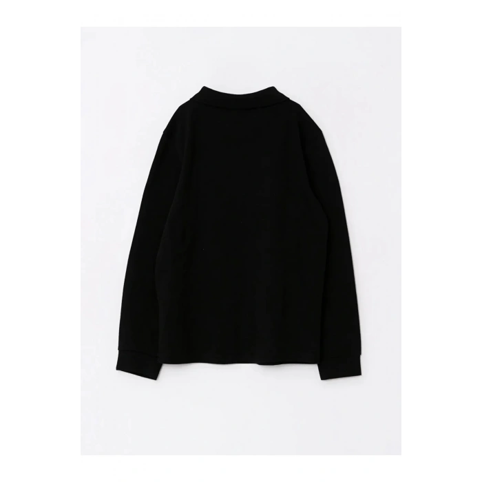 Polo Yaka Basic Uzun Kollu Erkek Çocuk Tişört