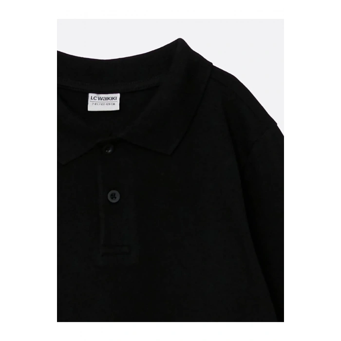 Polo Yaka Basic Uzun Kollu Erkek Çocuk Tişört