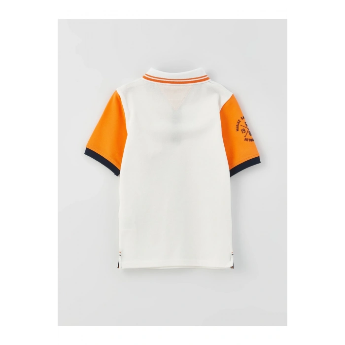 Polo Yaka Baskılı Kısa Kollu Erkek Çocuk Tişört