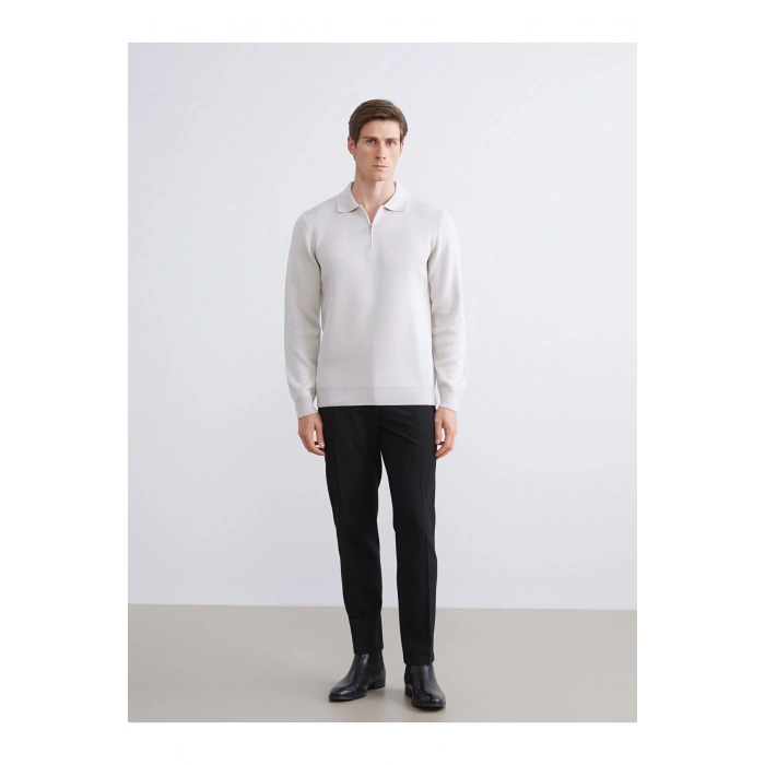 Polo Yaka Erkek Triko Kazak