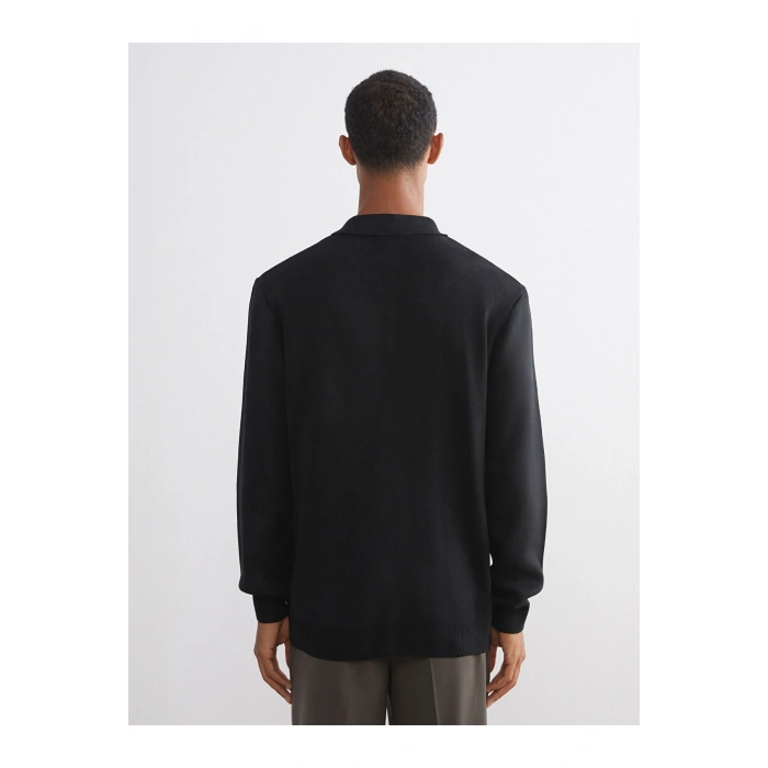 Polo Yaka Erkek Triko Kazak